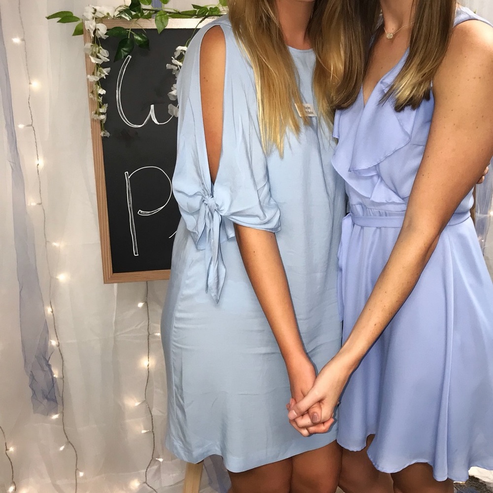 H&M light blue dress